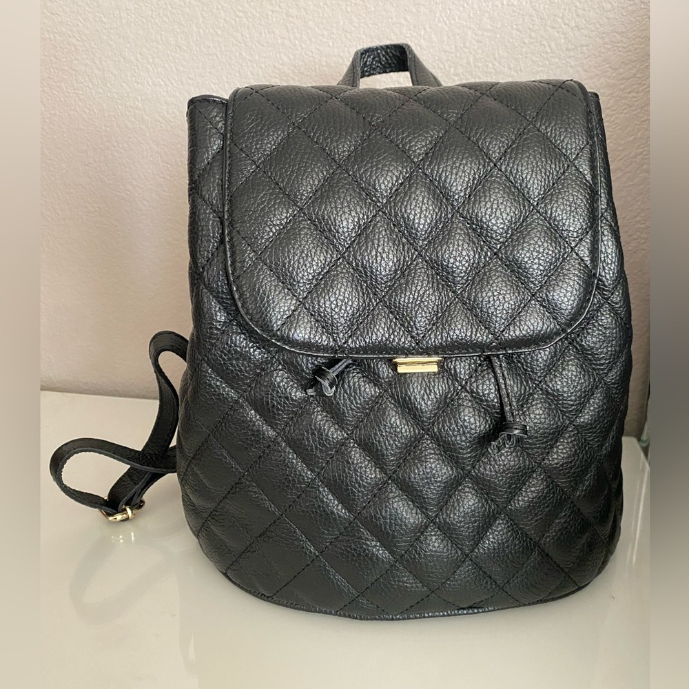 Quilted Leather Backpack
